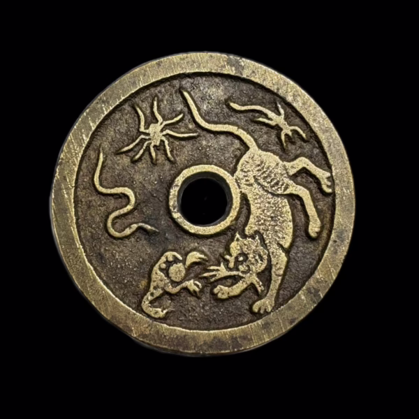 Exorcising evil and bringing good fortune with the Five Venoms pattern on the back